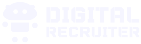 Digital Recruiter Big White logo by Mafost Marketing